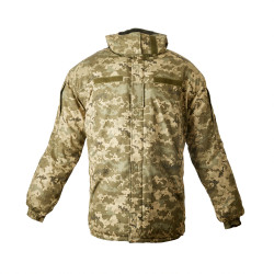 Бушлат зимовий Vik-Tailor Тактика з врізними кишенями ХБ, Піксель