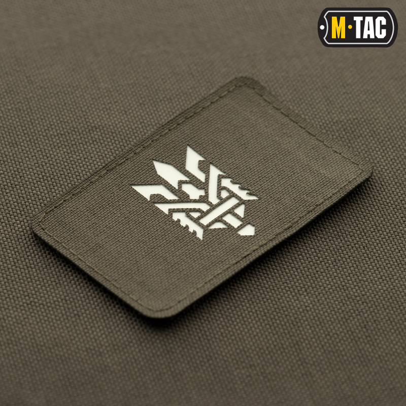 M-Tac нашивка Тризуб (стилізація) Laser Cut горизонтальна Ranger Green/світлонакопичувач M-Tac нашивка Тризуб (стилізація) Laser Cut горизонтальна Ranger Green/світлонакопичувач