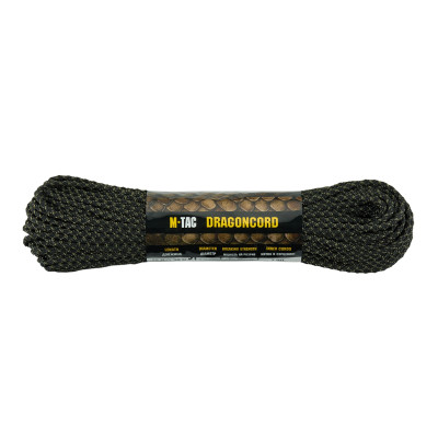 M-Tac паракорд Dragon Cord 30m Black/Ranger Green