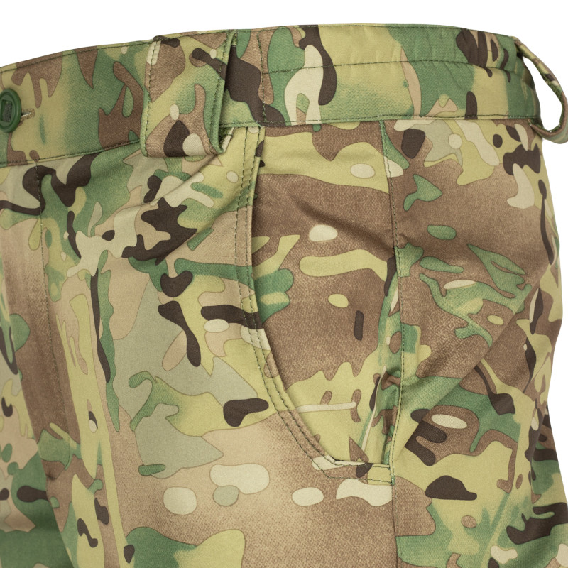 Штани тактичні зимові Vik-Tailor SoftShell з водозахисним покриттям, MultiCam