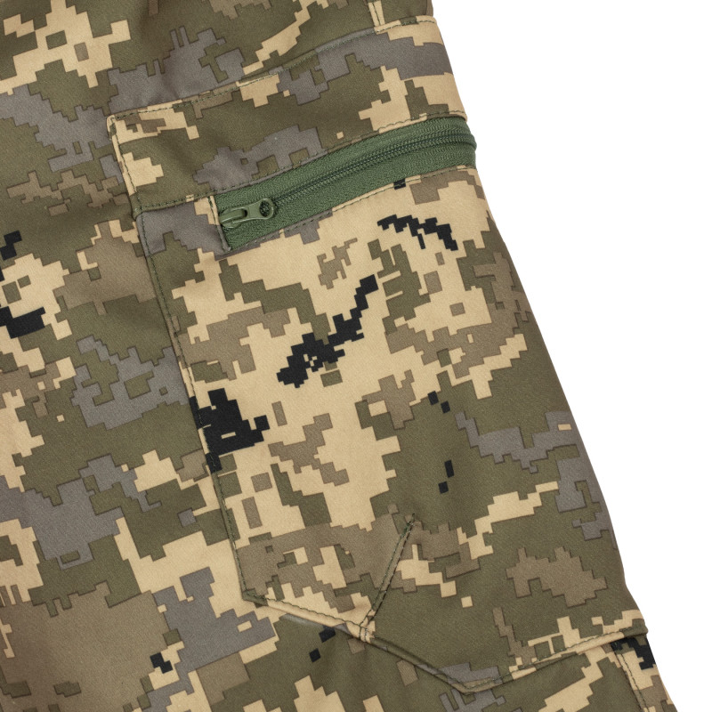 Штани тактичні зимові Vik-Tailor SoftShell з покриттям DWR, Піксель Штани тактичні зимові Vik-Tailor SoftShell з покриттям DWR, Піксель