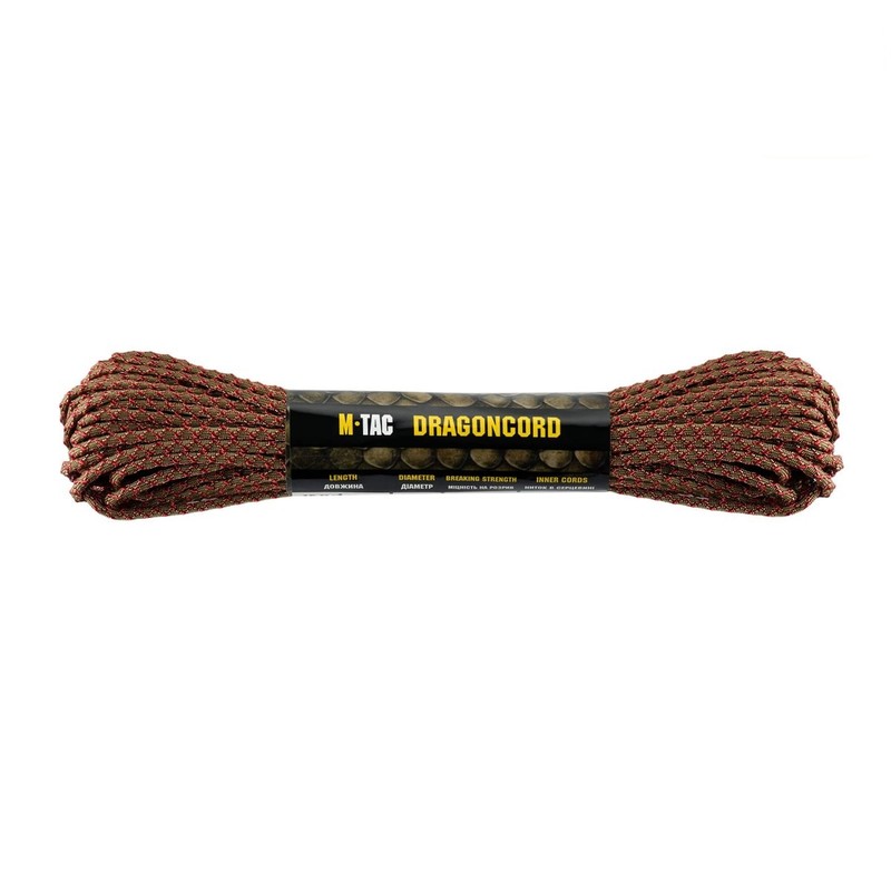 M-Tac паракорд Dragon Cord 15m Coyote/Maroon