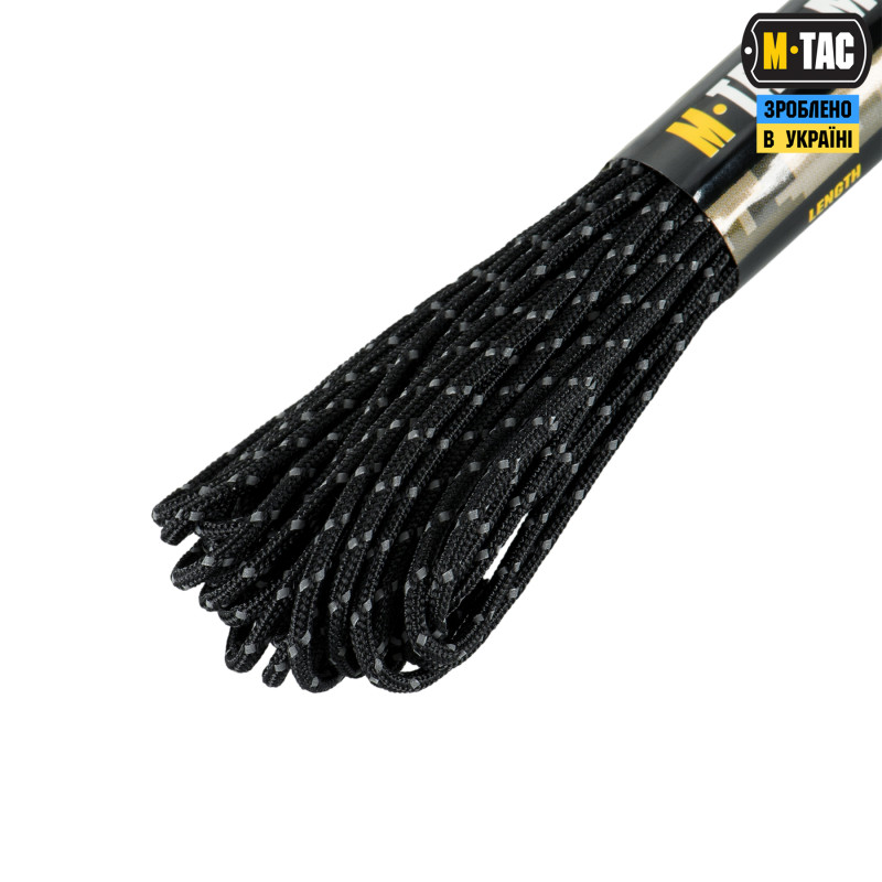 M-Tac паракорд Minicord Mil-Spec 15m Black Reflective M-Tac паракорд Minicord Mil-Spec 15m Black Reflective