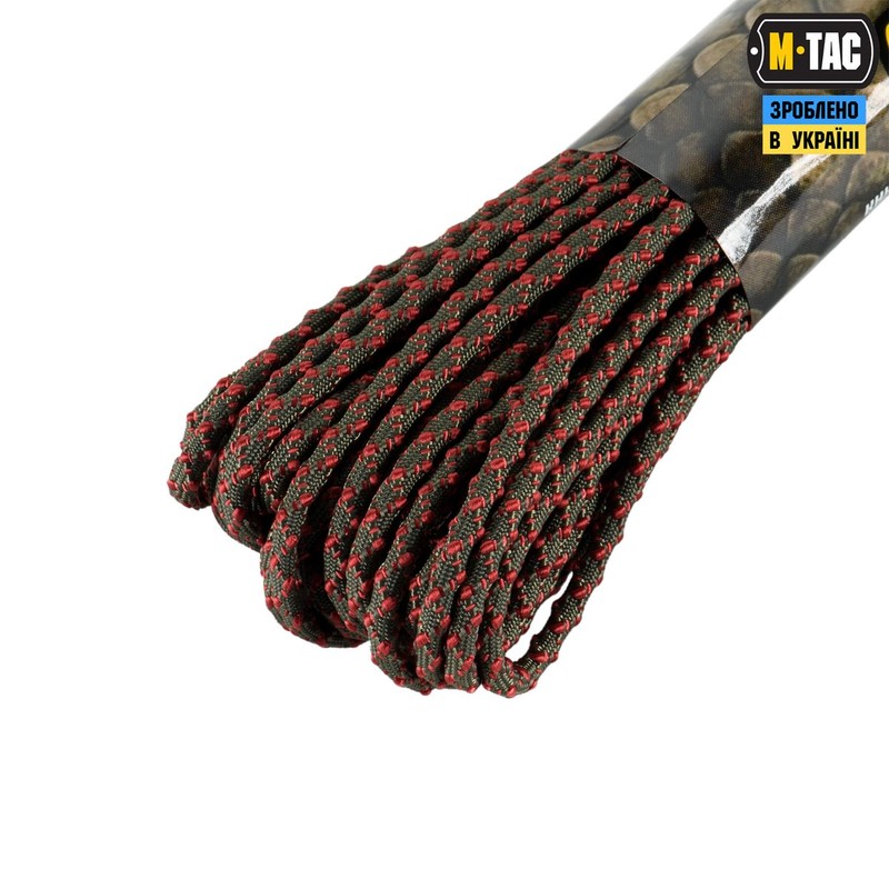 M-Tac паракорд Dragon Cord 15m Ranger Green/Maroon
