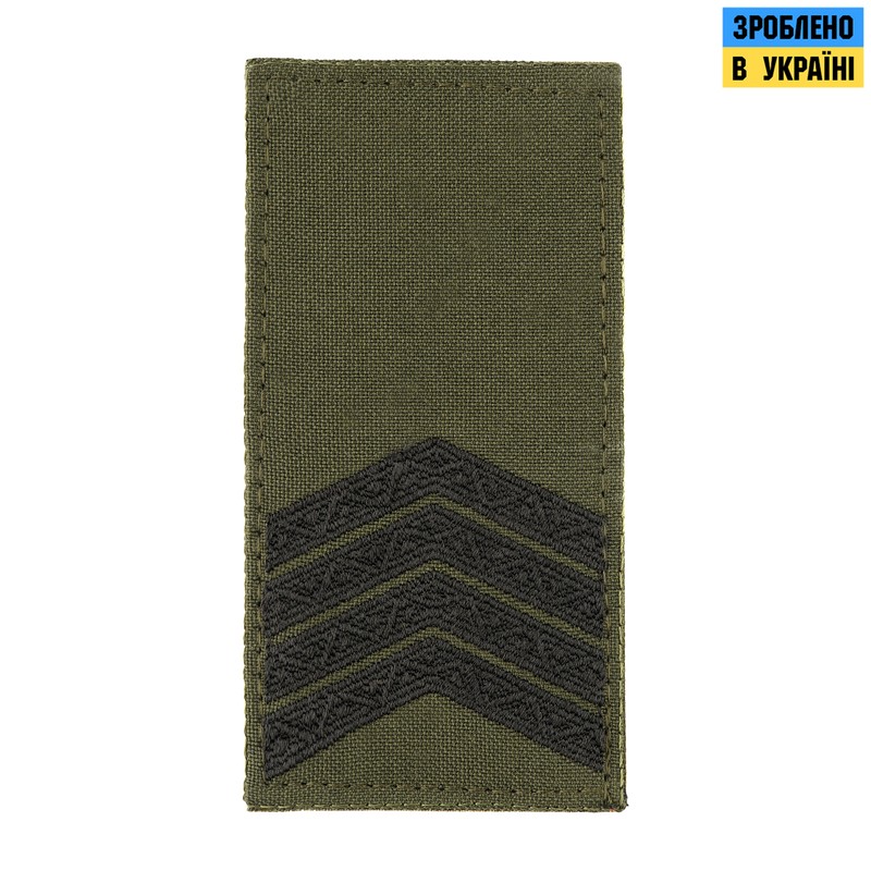 M-Tac погон МО Старший сержант (4 лички) на липучці олива