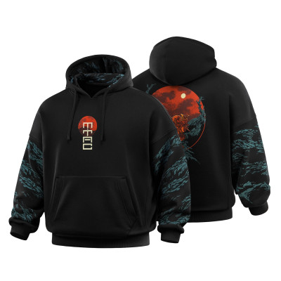 M-Tac кофта Hoodie Two samurai Oversize Cotton Hard Black