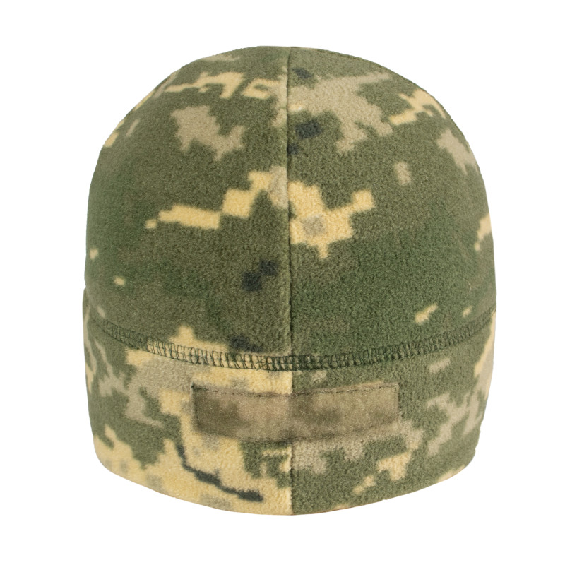 Шапка флісова Vik-Tailor з липучками Velcro MM-14 (піксель ЗСУ), Піксель