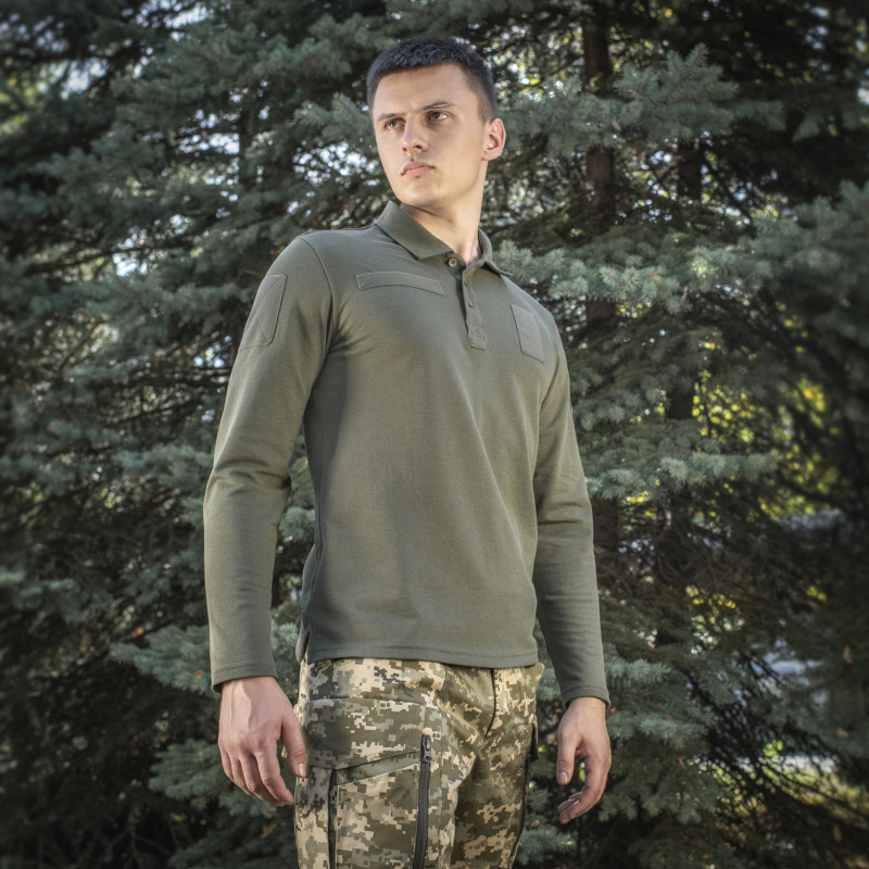M-Tac поло тактичне довгий рукав 65/35 Army Olive M-Tac поло тактичне довгий рукав 65/35 Army Olive