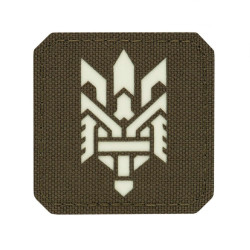 M-Tac нашивка Тризуб (стилізація) Laser Cut мала Ranger Green/світлонакопичувач