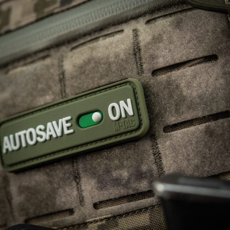 M-Tac нашивка Autosave PVC Olive