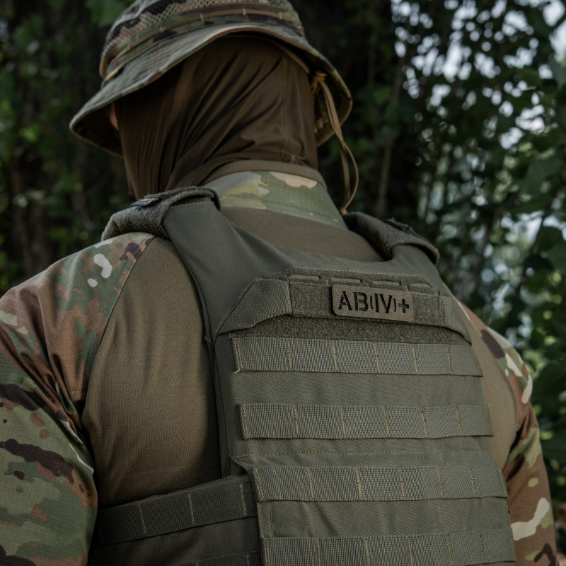 M-Tac нашивка група крові AB (IV) + наскрізна Laser Cut 25х80 Ranger Green M-Tac нашивка група крові AB (IV) + наскрізна Laser Cut 25х80 Ranger Green