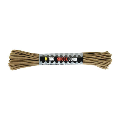 M-Tac паракорд Shock-Cord 3 mm Coyote 15м
