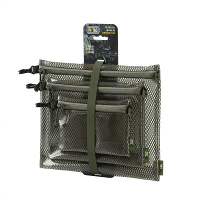 M-Tac комплект органайзерів Zip Pocket Set Elite Ranger Green
