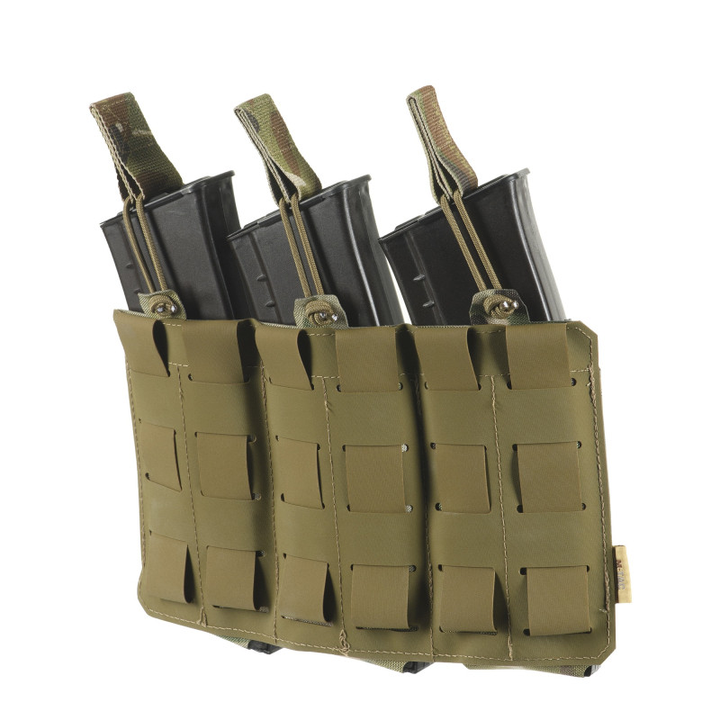 M-Tac підсумок еластичний на 3 магазина Elite Laser Cut Multicam