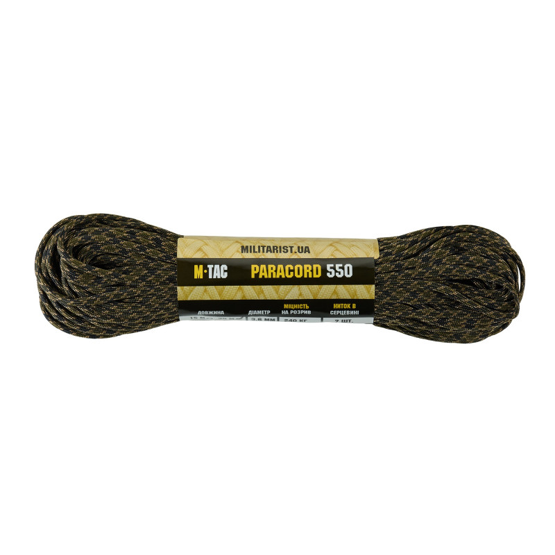 M-Tac паракорд 550 type III Tiger Stripe 30м M-Tac паракорд 550 type III Tiger Stripe 30м
