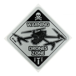 M-Tac наклейка Drones Zone світловідбиваюча Large Black