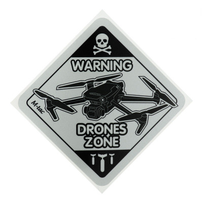 M-Tac наклейка Drones Zone світловідбиваюча Large Black