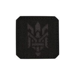 M-Tac нашивка Тризуб (стилізація) Laser Cut мала Black/Grey
