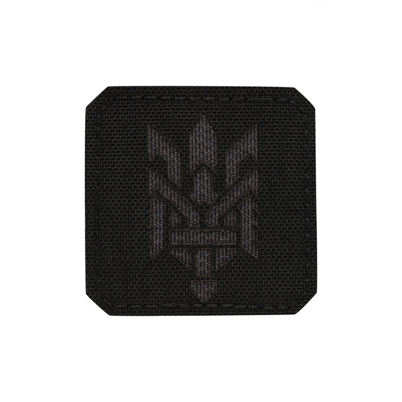 M-Tac нашивка Тризуб (стилізація) Laser Cut мала Black/Grey