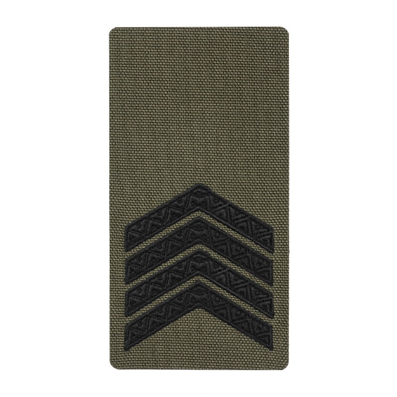 M-Tac погон на липучці Старший сержант (вишивка) Ranger Green