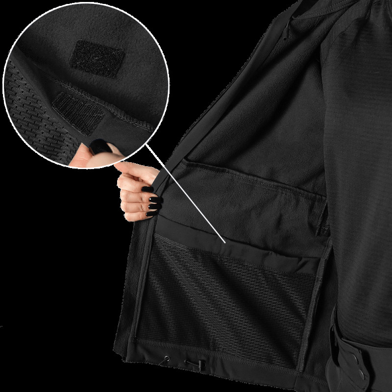 Жіноча куртка Stalker SoftShell Чорна 7442