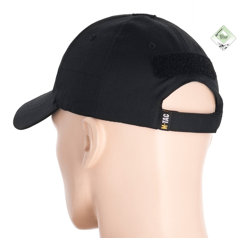 M-Tac бейсболка з липучкою Flex ріп-стоп Black