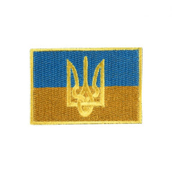 Прапор України з гербом 4 на 6 см