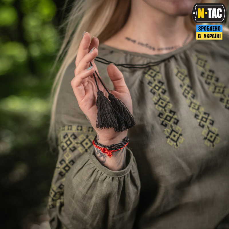 M-Tac вишиванка жіноча 100% льон олива M-Tac вишиванка жіноча 100% льон олива