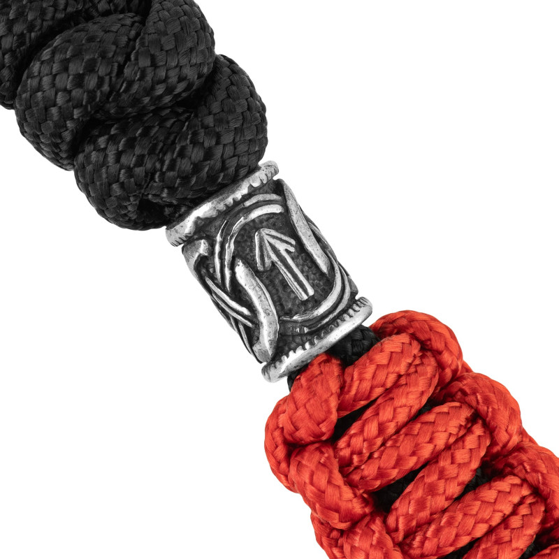M-Tac темляк Loopy Snake Scandinavian Silver Black&Red