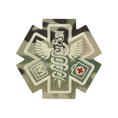 M-Tac нашивка Paramedic (вишивка) Multicam
