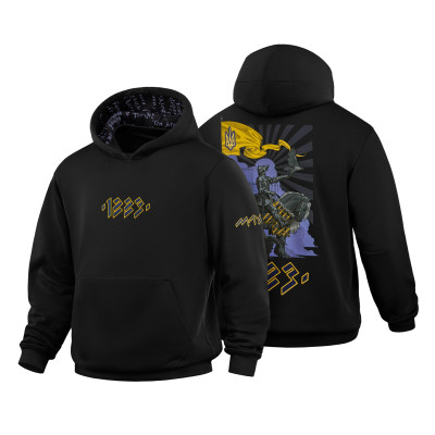 M-Tac кофта Hoodie 1223 Embroidery Cotton Hard Black