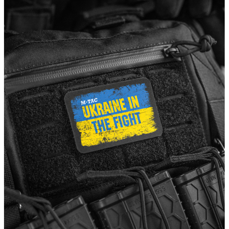 M-Tac нашивка Ukraine in the Fight (80х50 мм)