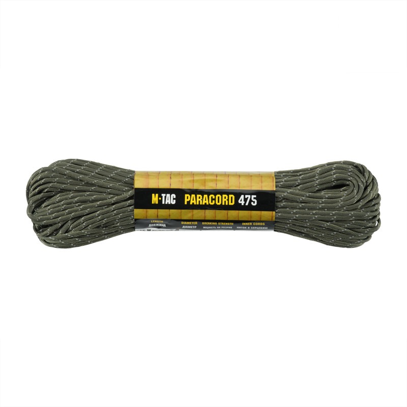M-Tac паракорд 475 Ranger Green Reflective 30м