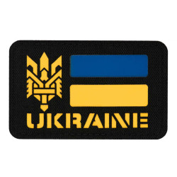 M-Tac нашивка Ukraine (с Тризубом) Laser Cut Black/Yellow/Blue