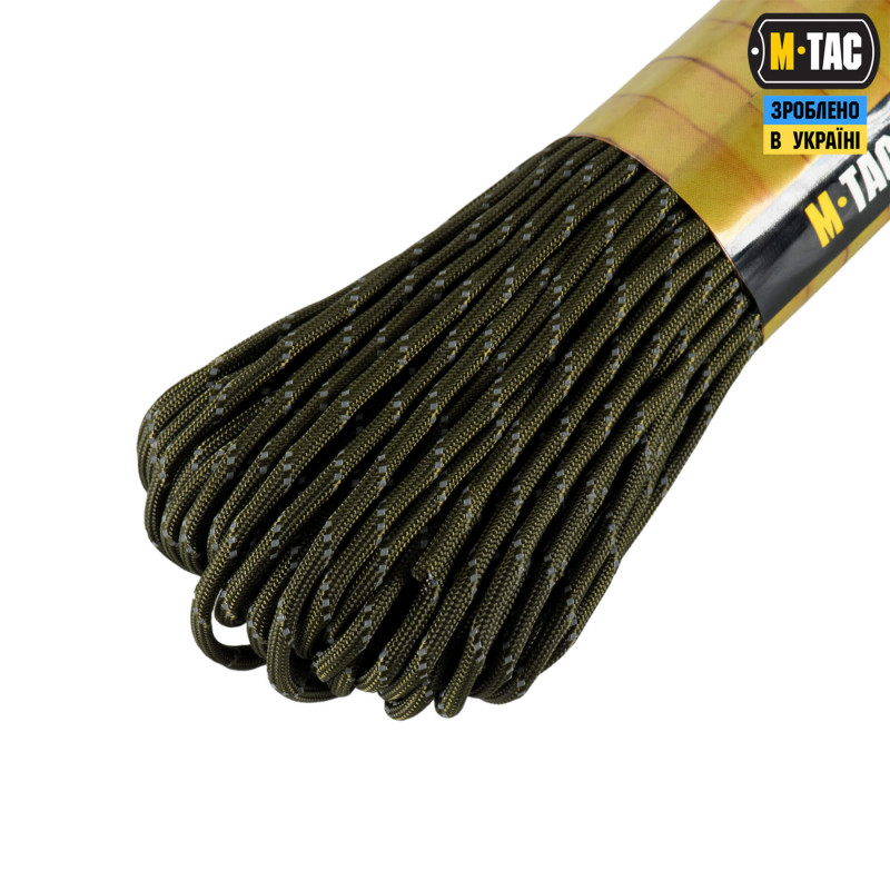M-Tac паракорд 475 30m OD Green Reflective M-Tac паракорд 475 30m OD Green Reflective