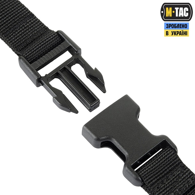 M-Tac ремінь збройовий одноточковий Black
