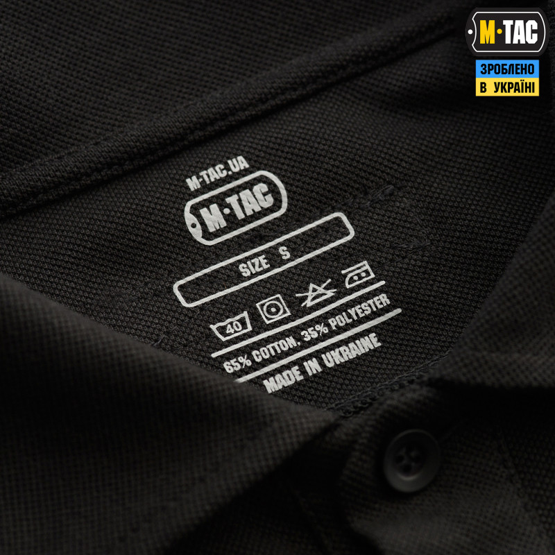 M-Tac поло тактичне довгий рукав 65/35 Black M-Tac поло тактичне довгий рукав 65/35 Black
