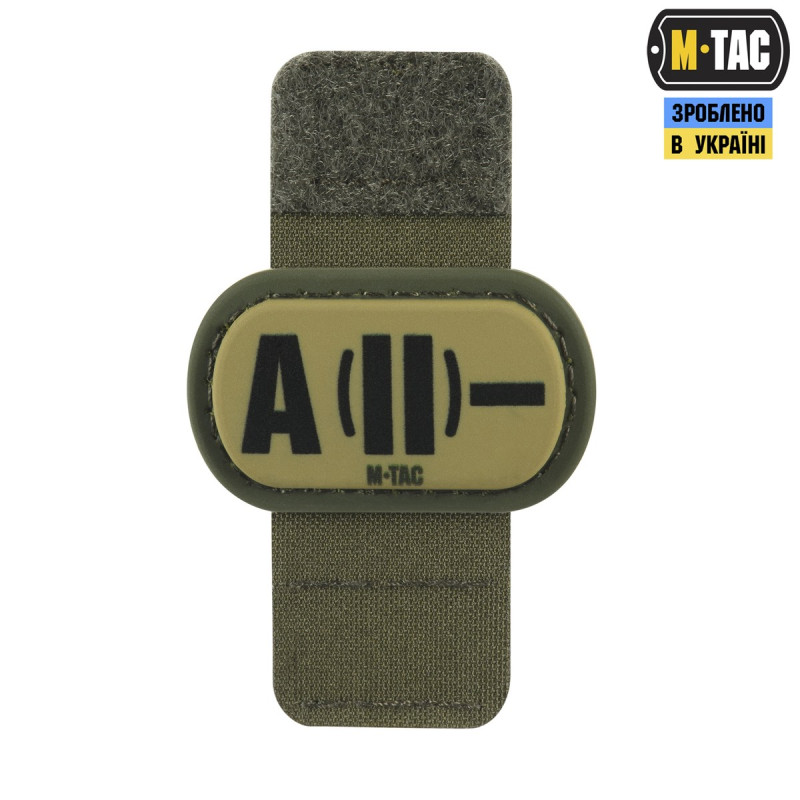 M-Tac MOLLE Patch група крові A (II) - PVC Ranger Green