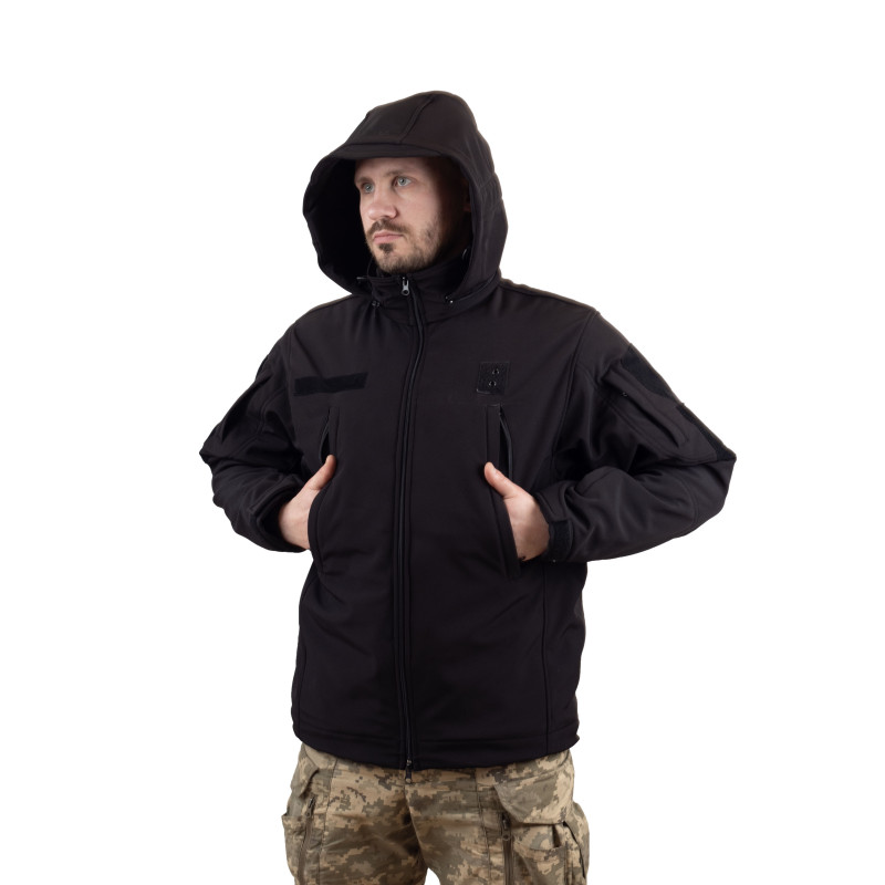 Куртка Vik-Tailor з флісовою кофтою Softshell, Black