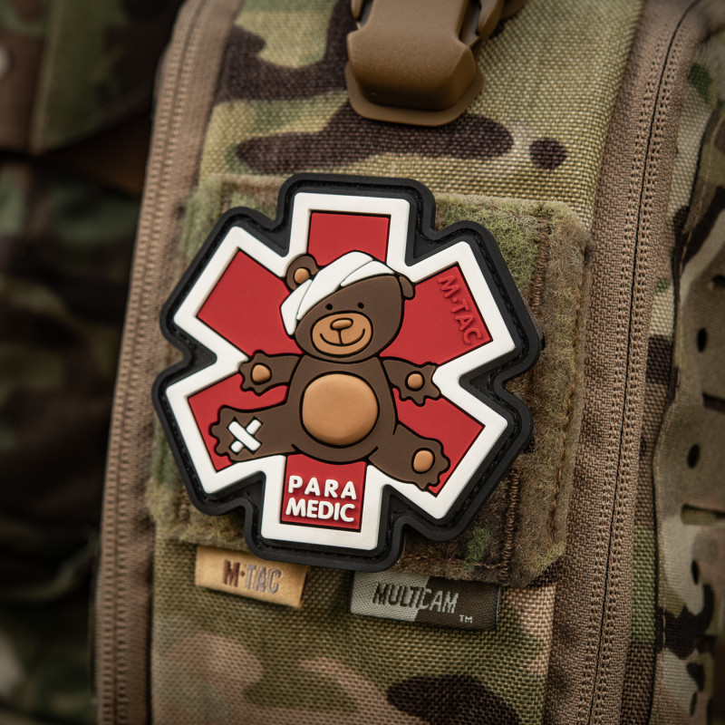 M-Tac нашивка Paramedic Медвідь (PVC) Bronze/Black M-Tac нашивка Paramedic Медвідь (PVC) Bronze/Black