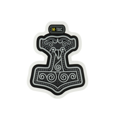 M-Tac наклейка Mjölnir Small світловідбиваюча Black