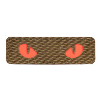 M-Tac нашивка Cat Eyes Laser Cut Coyote/Red/GID