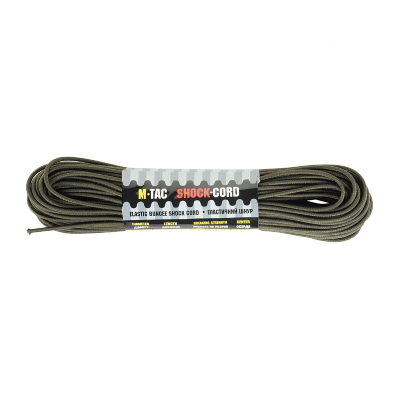 M-Tac паракорд Shock-Cord 3 mm OD Green 30м