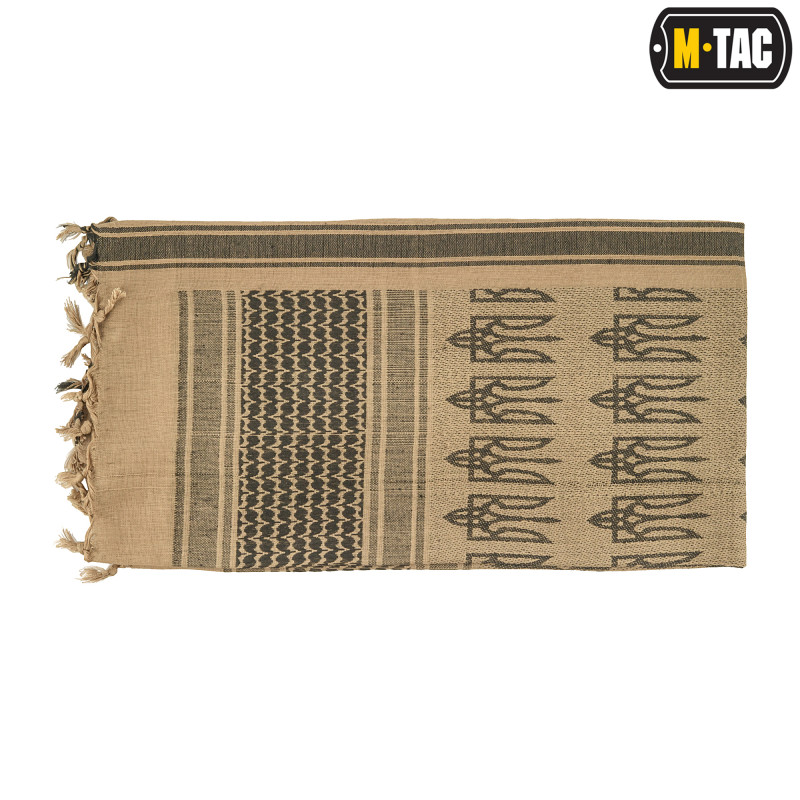 M-Tac шарф шемаг з Тризубом Khaki/Black M-Tac шарф шемаг з Тризубом Khaki/Black