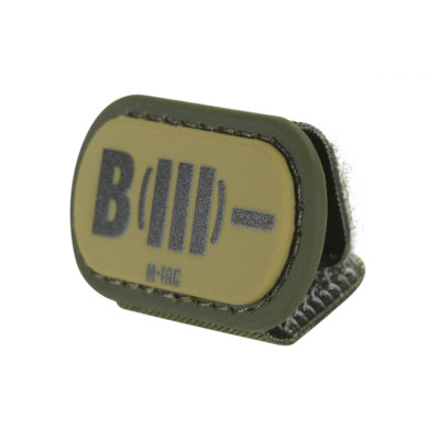 M-Tac MOLLE Patch група крові B (III) - PVC Ranger Green