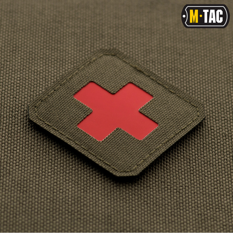 M-Tac нашивка Medic Cross Laser Cut Ranger Green/Red M-Tac нашивка Medic Cross Laser Cut Ranger Green/Red