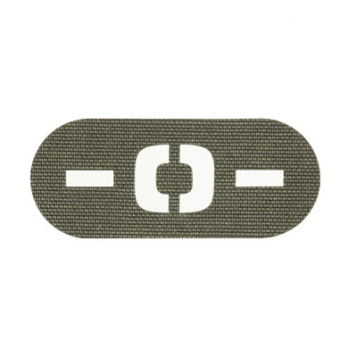 M-Tac нашивка група крові -0- наскрізна Laser Cut Ranger Green