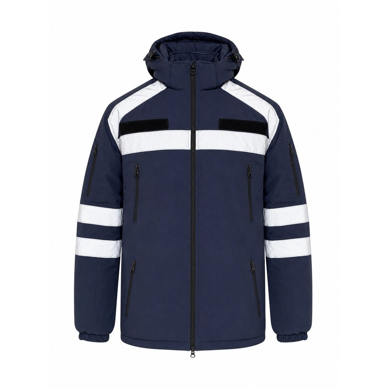 Зимова куртка Vik-Tailor з світловідбиваючими полосами, Blue, 60