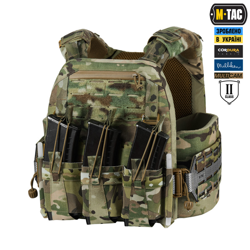 M-Tac плитоноска Cuirass Tiger Elite 2 клас захисту (розмір плити L) Multicam M-Tac плитоноска Cuirass Tiger Elite 2 клас захисту (розмір плити L) Multicam