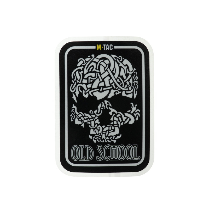 M-Tac наклейка Old School Small світловідбиваюча Black M-Tac наклейка Old School Small світловідбиваюча Black